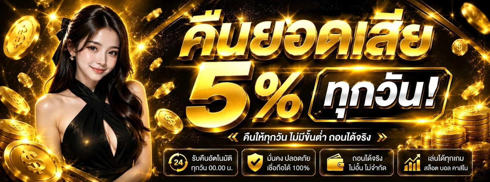 โปรโมชั่นคืนยอดเสียคาสิโน UFABET7 รายสัปดาห์